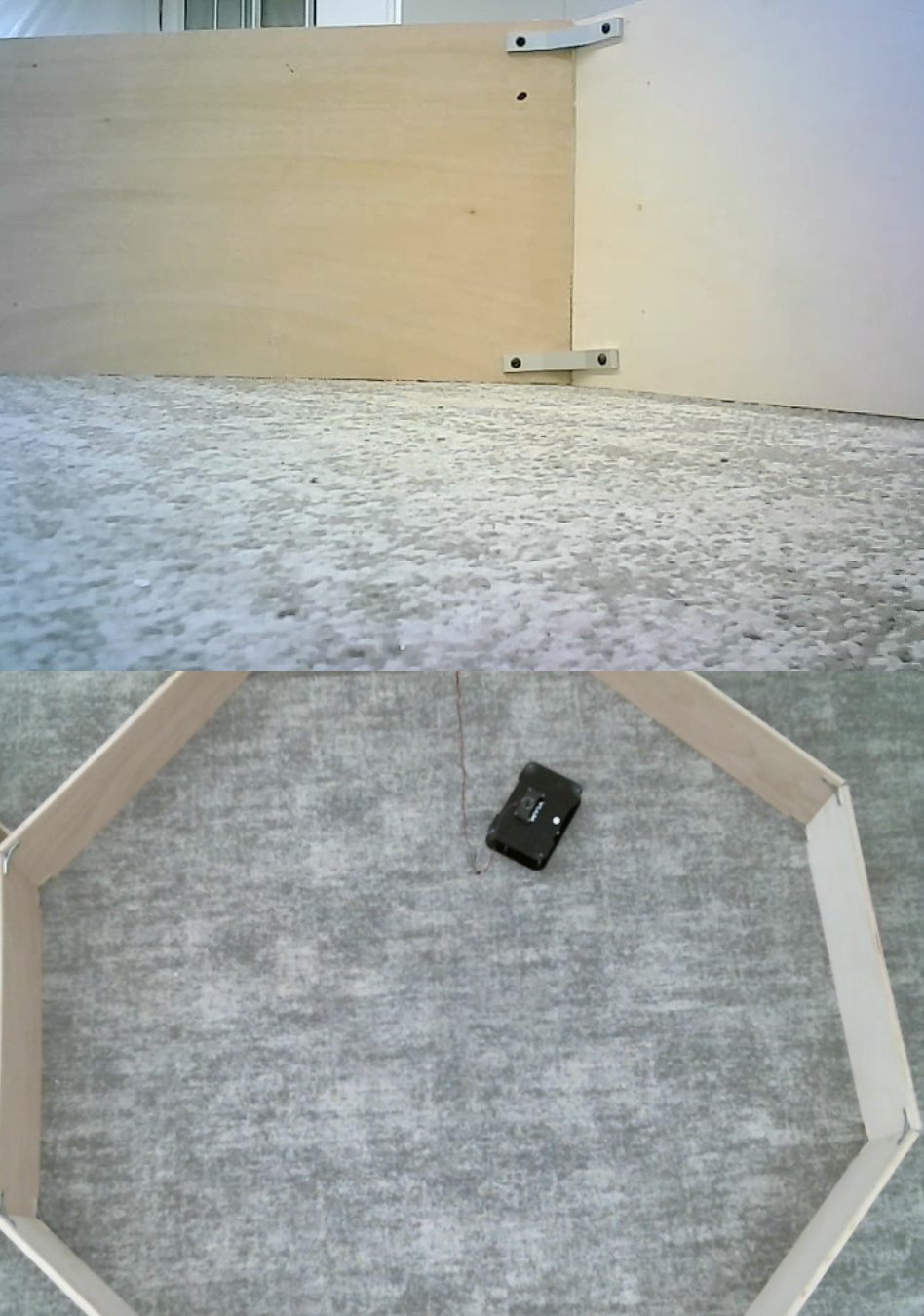 Screenshot showing both camera feeds stacked one above the other.